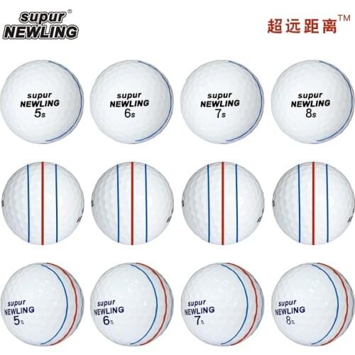 12 Pcs Golf Balls Supur Newling Triple Track Long Distance 3-pieces Golf Ball