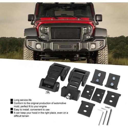 2pcs Engine Hood Latch Locking Cover Catch Buckle Fits for Jeep Wrangler JK 2007-2017 motorcycle parts motocross