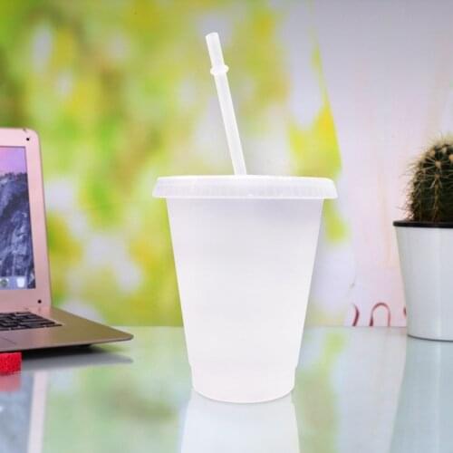 700ml Ice Cold Drink Coffee Juice Tea Cup Reusable Smoothie Plastic Iced Tumbler Travel Mug With Straw For Home Kitchen