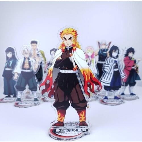 Anime Demon Slayer: Kimetsu no Yaiba Rengoku Kyoujurou Uzui Tengen Shinazugawa Cosplay Acrylic Stand Figure Desk Stand Figure