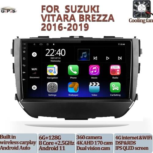 Car Radio Video Player For Suzuki Vitara Brezza 2016-2019 Android 10 Navigation gps dvd accessories