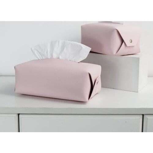 Car-Carrying Toilet Home Bathroom Desktop Pumping Tissue Box PU Leather Living Room Creative Cute Ins Creative Simplicity