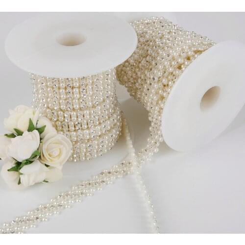 New Fashion 1M Length ABS Beads Chain Women Decration String For Necklace Jewerly Making Accessories Multishaped &Multisized