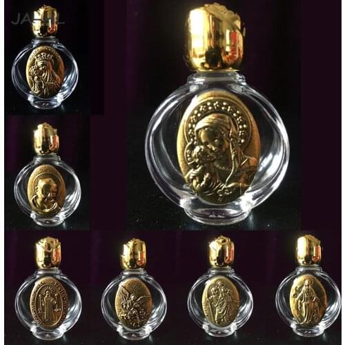 Holy Water Jesus Bottle Religious Cross Bottle Christian Virgin Sculpture Bottle
