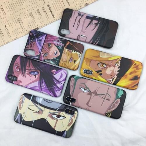 Naruto Phone Case for IPhone 7 / 8 / Plus / X / XS / XR / XS Max / 11 / 12 / Pro /Cute Cartoon Anti-fall Silicone Cas