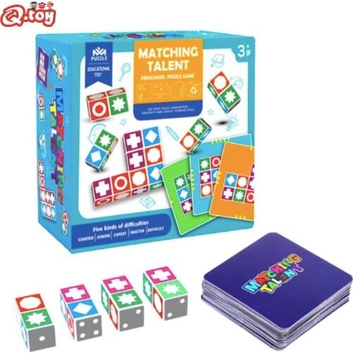 Kids Wooden matching game match talent table game parents child interactive toys educational puzzle toy advance problem solving