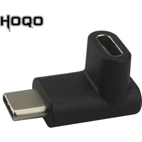 10Gbps Connector 90 Degree USB-C Adapter Elbow Right Angle USB 3.1 Type-C Male to Female Extension High Quality