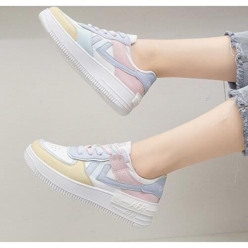 2021 spring new women sneakers shoes fashion Casual shoes Platform sneakers Women shoes Student shoes plus size XL 42 shoes