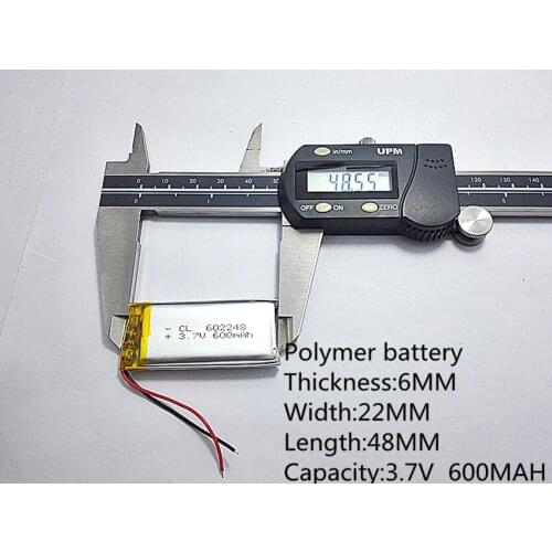 Li-po ()Polymer lithium battery 3.7 V, 602248 062248 can be customized wholesale CE FCC ROHS MSDS quality certification
