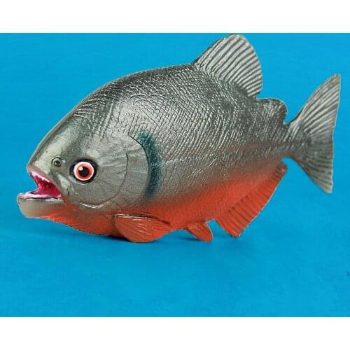 Sea Life Piranha Model Simulation Animal Model Action & Toy Figures Learning & Educational Collection Gift for Kids