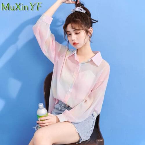 Блузки на пуговицах MuXinYF China At AliExpress