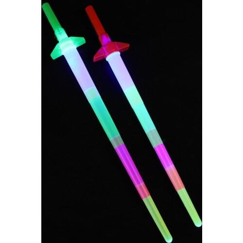CHristmas new year party Large LED new telescopic four-bar glow stick childrens luminous toys birthday flashing gifts