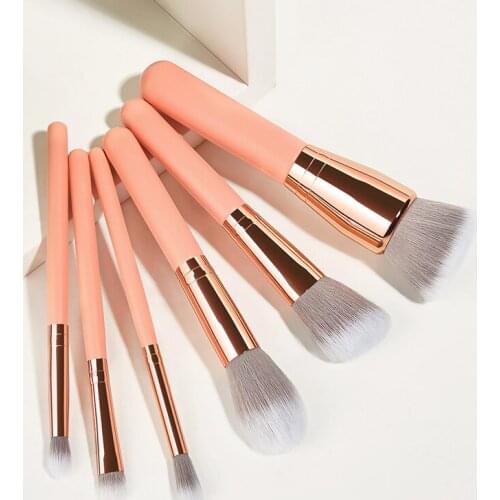 6Pcs Makeup Brushes Tool Set Cosmetic Eye Shadow Eyebrows Eyelash Cheeks Blush Blending Beauty Make Up Brush Maquillaje