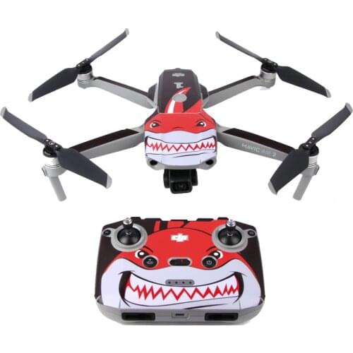 PVC Decal Kit for DJI Mavic Air 2 Drone -- 1 Set Drone/Battery/Controller Skin Sticker for Mavic Air2 Full Body Shell