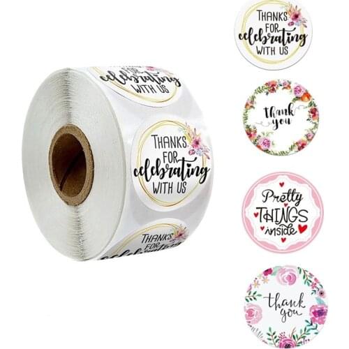 Thank You Pattern Envelope Stickers Pattern Holiday Wedding Childrens Stationery Baking Birthday Gift Decoration Stickers Label