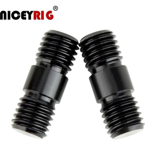 NICEYRIG 15mm Rod Connection Screw M12 Thread Rig DSLR Camera Shoulder Rig 15mm Rod Rail Screw M12 Rig Nut (2 Pieces a Pack)