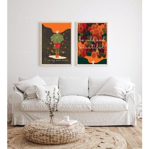 Autumn decoration posters, inspiring color posters, personalized housewarming gifts, printable wall art