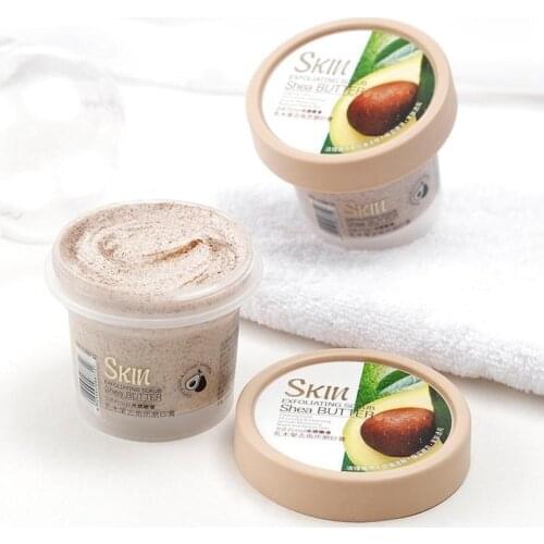 100ml Shea Butter Exfoliating Scrub Exfoliating Gel Brightening Avocado Whitening Deep Cleansing Body Scrub