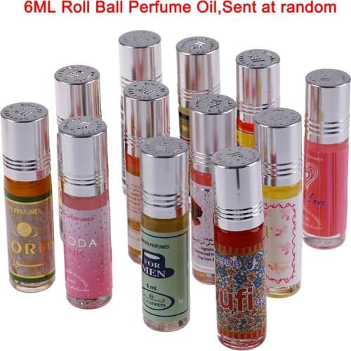 6ML Roll On Perfume Women Men Fragrance Oil Scented Water Ball Roll Oil Perfume Random Send
