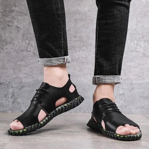 Piel footwear masculina casual comfort waterproof para 39 man 44 big for on men mountain praia summer male hombre sport sandles