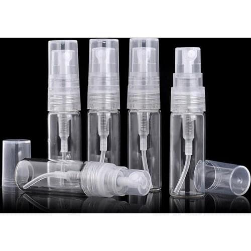 MINI Glass 2ml Atomizer bottle Pump Refillable Perfume Spray Empty Bottle Sample Vial 1000pcs/lot SN2396
