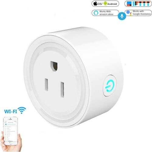 New Smart Wifi Socket US Power Plug Mobile APP Remote Control Work with Amazon Alexa Google Home Smart Life voice control socket