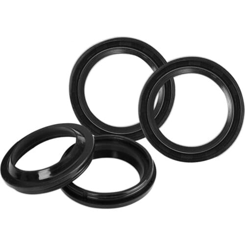 1 Set 42*30*10.5 mm Motorcycle Front Fork Oil Seals Cover Black Rubber Shock Absorber Dust Seal Replacement Parts Fit For HaoJue