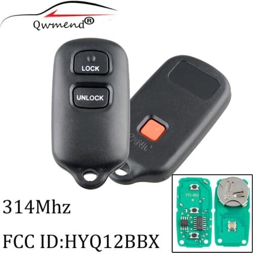 3Buttons Keyless Entry Remote Key Fob For Toyota Highlander 2001 2002 2003 2004 2005 2006 2007 HYQ12BBX/BAN Original key