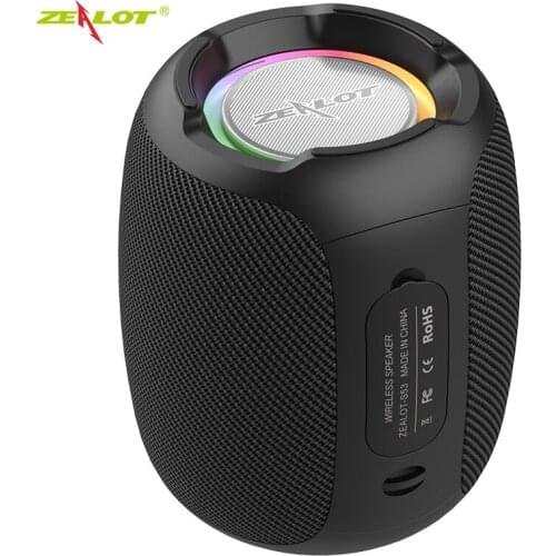 ZEALOT Wireless Speakers Super Bass Portable Outdoor Waterproof Stereo Subwoofer Powerful 4400mAh Battery Audio Center Boombox