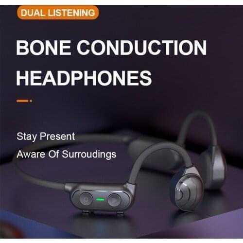 Bone Conduction Wireless Headphones Bluetooth Earphone with Microphone Gaming Headset Sport Outdoor Handsfree High Quality