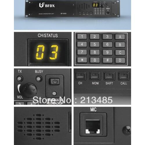 BFDX BF-5000 45Watts 150-174MHz 99Channel Radio Power Base Repeater Unit with Duplexer and Scrambler