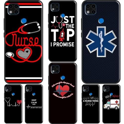 Nurse Medical Medicine Healthcare Nursing Case For Xiaomi Redmi Note 10 Pro Note 7 8 9 Pro 8T 9S Back Cover For Redmi 9C 9A 9T