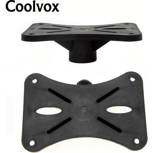 Coolvox 2Pcs Plastic Universal Floor Speaker Stand Tray Bottom Seat Sound Stand Mounting Hole Base on Stage for Tweeters Woofer