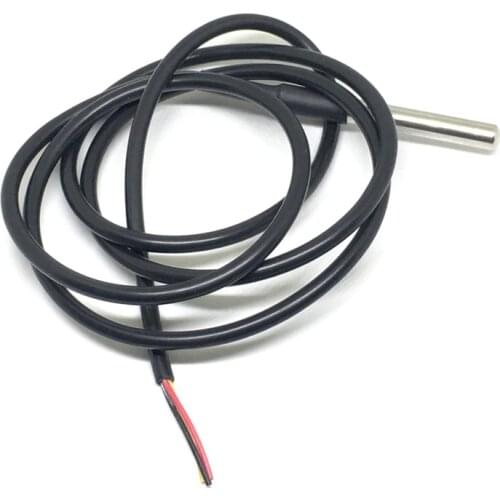 Stainless steel waterproof package type DS18b20 temperature probe temperature sensor 18B20 1 metre