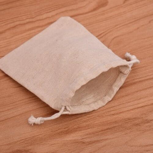 Jute Linen Drawstring Bag Gift Bag Diy Handmade Natural Reusable Jute Bag Pack Christmas Party Wedding Jewelry Pouch