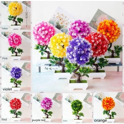 Festival Simulation Potted Plant Decorative Bonsai Home Office Gift Table Garden Ornaments Lifelike Accessory Artificial Bonsai