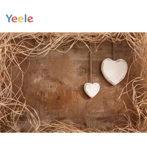 Yeele Wallpaper Love Heart Wheat Straw Warm Simple Photography Backdrops Personalized Photographic Backgrounds For Photo Studio
