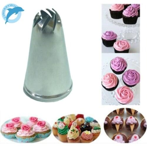 LINSBAYWU Stainless Steel Drop Flower Tips Cake Nozzle Cupcake Sugar Crafting Icing Piping Nozzles Pastry Tool HF312