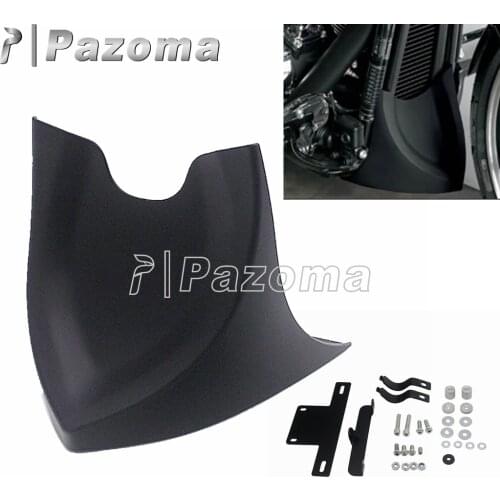 Matte Black Front Spoiler Chin Air Fairing For Harley Dyna Fat boy Softail V-ROD Sportster XL 2004-2017 Touring Glide 1996-2017