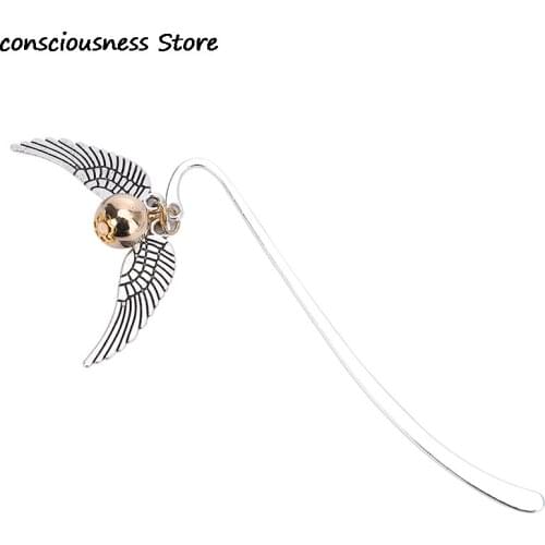 Wing Snitch Metal Bookmark Retro Charm Fashion Bookmark Binder Index Divider For Fans Reader Book Marque Page Mate Marker