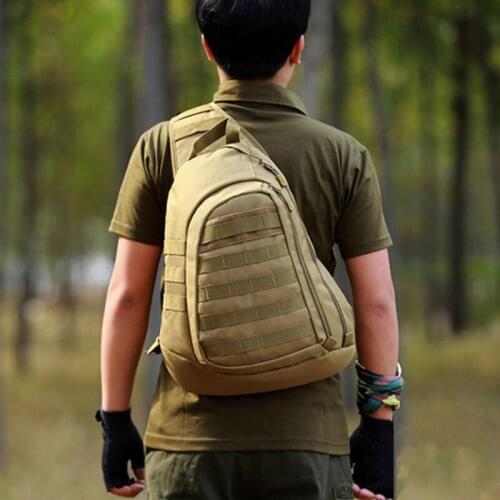 Men Large Capacity Waterproof Chest Bag Outdoor Travel Cycling Climbing Hunting Nylon Tactical Shoulder Crossbody Bust Bags A4