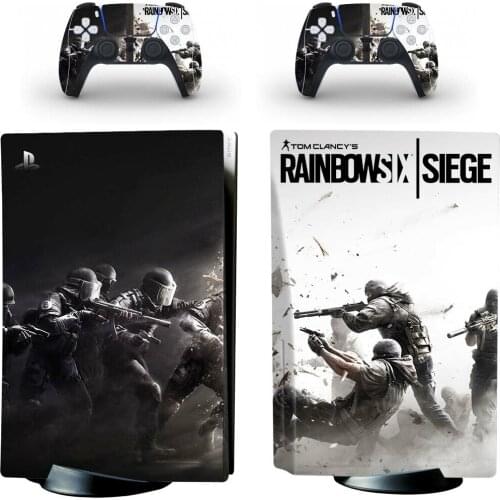 Rainbow Six Siege PS5 Standard Disc Skin Sticker Decal Cover for PlayStation 5 Console and Controllers PS5 Disk Skin Sticker