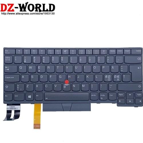 New Original Gray Nordic Backlit Keyboard for Lenovo Thinkpad T14 P14S Gen1 Gen2 Laptop 5N21B08411 5N21B08374