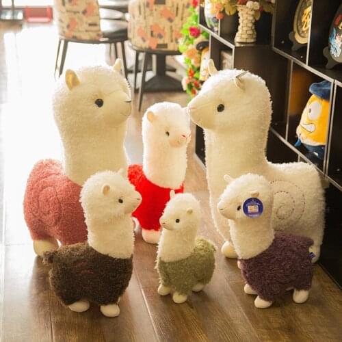 New Plush Doll Cute Cartoon Anime Alpaca Pillow Doll Plush Toy Bedroom Living Room Soft Comfortable Cotton Gift For Children