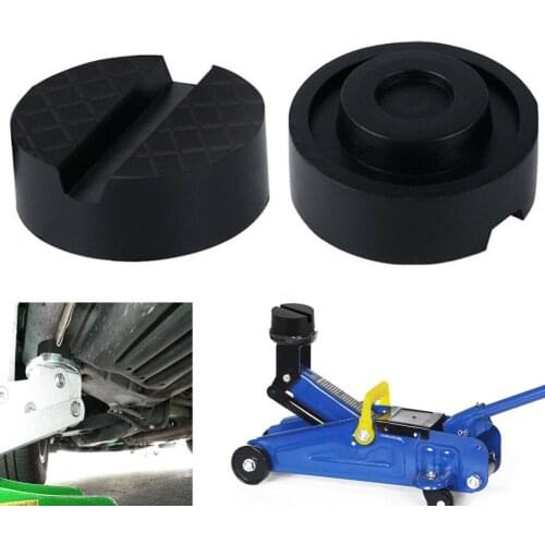 Rail Floor Anti-Slip Slotted Frame Auto Car Jack Rubber Disk Pad for Pinch Weld