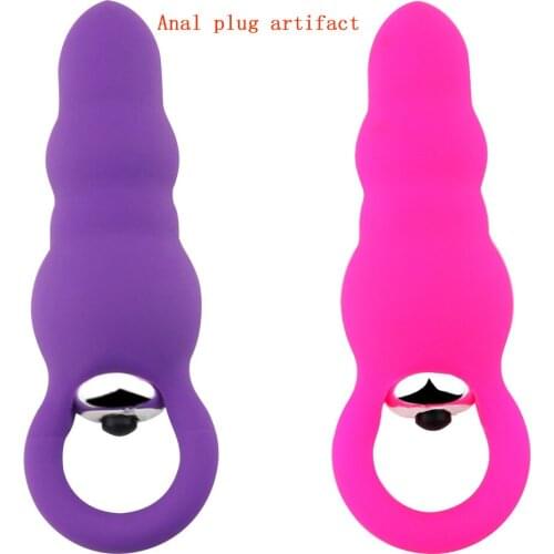 Silicone Vibrator Anal Plug Female Vibrator Fun Vibrating Egg Mini AV Stick Vibrator Dildo Male Female Sex Toy Store