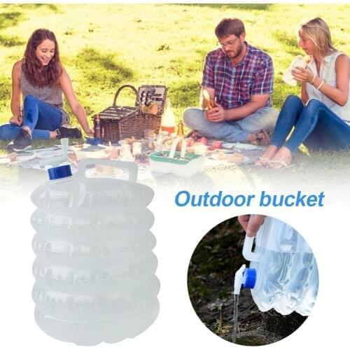 15L Outdoor Collapsible Foldable Water Bags Container Camping Hiking Portable Survival Water Storage Carrier Bag