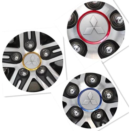 Car Styling Ring Wheel Hub Decoration Circle Sticker For Mitsubishi Eclipse 3 4 Galant 9 Lancer 10 GS44S Pistachio Accessories
