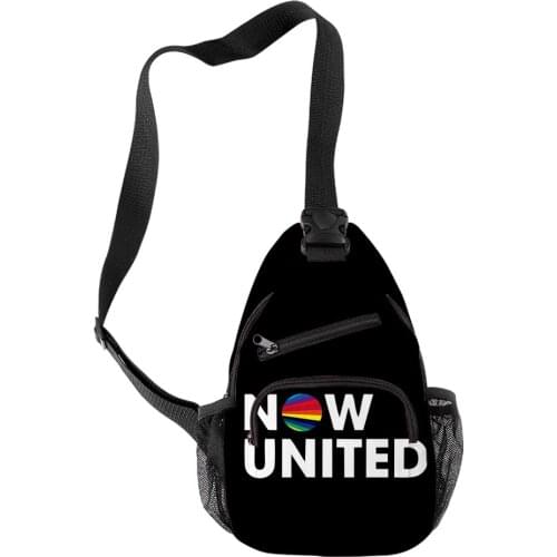 Now United merch 3D Merch Shoulder Bag Crossbody Outdoor Sports One Shoulder Chest Daily Canvas Crossbody Bag