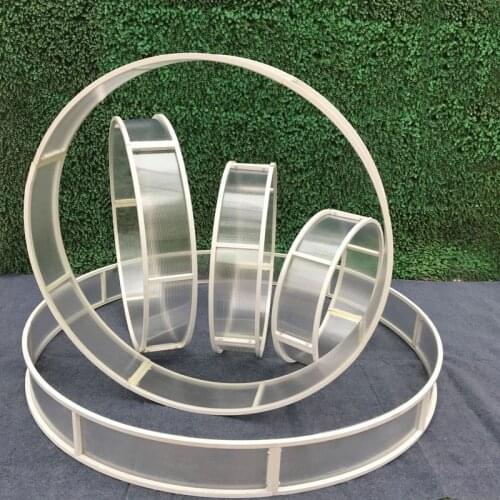 Wedding Props Ceiling Wrought Iron Stage Ceiling Decoration Circle Party Decoration Display Roading Leading Circle Set